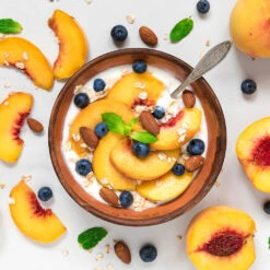 June Gold Peach Tree -Nature Grove Shop June Gold peaches 3